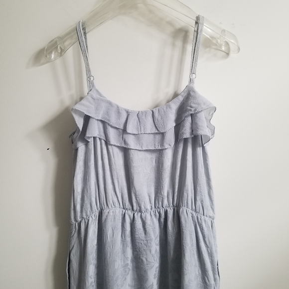 Aritzia Babaton 100% silk midi dress summer haze blue sz Medium - Picture 6 of 8
